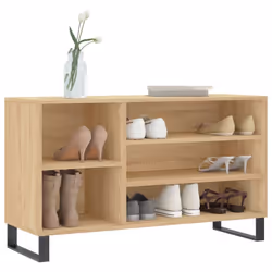 vidaXL Shoe Cabinet Shoe Cupboard Shoe Storage Rack Shelf Engineered Wood - sonoma oak