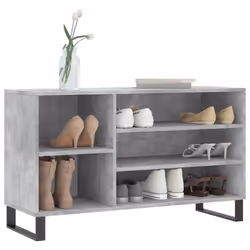 vidaXL Shoe Cabinet Shoe Cupboard Shoe Storage Rack Shelf Engineered Wood - concrete grey