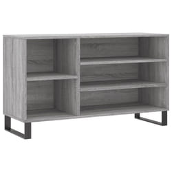 vidaXL Shoe Cabinet Shoe Cupboard Shoe Storage Rack Shelf Engineered Wood - grey sonoma