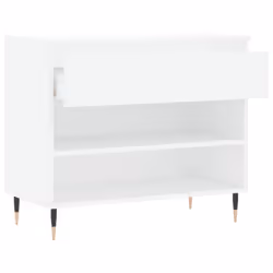 vidaXL Shoe Cabinet Shoe Cupboard Shoe Storage Rack Shelf Engineered Wood - white - Additional view 4