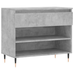 vidaXL Shoe Cabinet Shoe Cupboard Shoe Storage Rack Shelf Engineered Wood - concrete grey