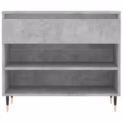 vidaXL Shoe Cabinet Shoe Cupboard Shoe Storage Rack Shelf Engineered Wood - concrete grey - Additional view 5