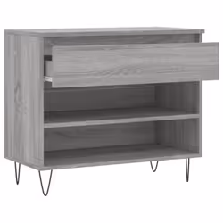 vidaXL Shoe Cabinet Shoe Cupboard Shoe Storage Rack Shelf Engineered Wood - grey sonoma - Additional view 5
