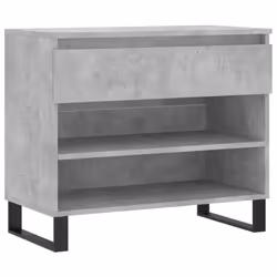 vidaXL Shoe Cabinet Shoe Cupboard Shoe Storage Rack Shelf Engineered Wood - concrete grey