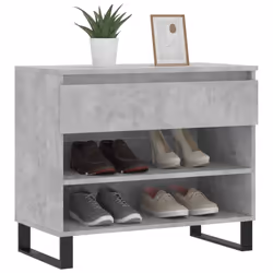 vidaXL Shoe Cabinet Shoe Cupboard Shoe Storage Rack Shelf Engineered Wood - concrete grey