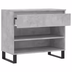 vidaXL Shoe Cabinet Shoe Cupboard Shoe Storage Rack Shelf Engineered Wood - concrete grey - Additional view 5