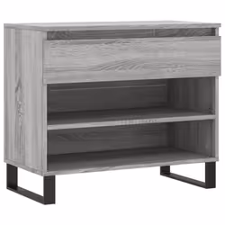 vidaXL Shoe Cabinet Shoe Cupboard Shoe Storage Rack Shelf Engineered Wood - grey sonoma