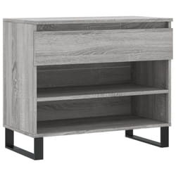vidaXL Shoe Cabinet Shoe Cupboard Shoe Storage Rack Shelf Engineered Wood - grey sonoma