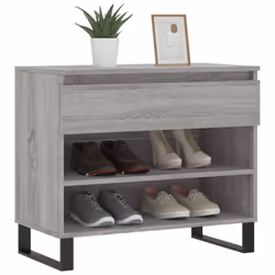 vidaXL Shoe Cabinet Shoe Cupboard Shoe Storage Rack Shelf Engineered Wood - grey sonoma