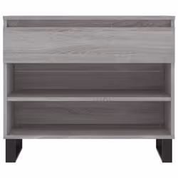 vidaXL Shoe Cabinet Shoe Cupboard Shoe Storage Rack Shelf Engineered Wood - grey sonoma - Additional view 4