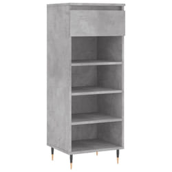 vidaXL Shoe Cabinet Shoe Cupboard Shoe Storage Rack Shelf Engineered Wood - concrete grey