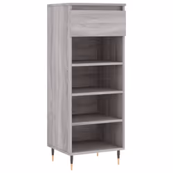 vidaXL Shoe Cabinet Shoe Cupboard Shoe Storage Rack Shelf Engineered Wood - grey sonoma