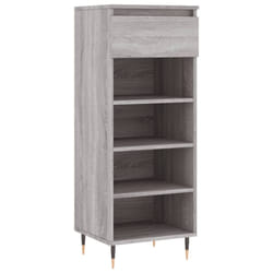 vidaXL Shoe Cabinet Shoe Cupboard Shoe Storage Rack Shelf Engineered Wood - grey sonoma