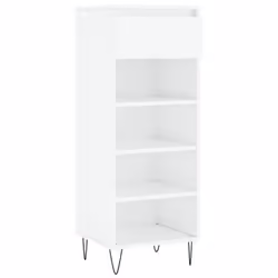 vidaXL Shoe Cabinet Shoe Cupboard Shoe Storage Rack Shelf Engineered Wood - high gloss white