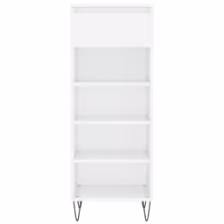 vidaXL Shoe Cabinet Shoe Cupboard Shoe Storage Rack Shelf Engineered Wood - high gloss white - Additional view 4