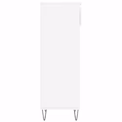 vidaXL Shoe Cabinet Shoe Cupboard Shoe Storage Rack Shelf Engineered Wood - high gloss white - Additional view 6