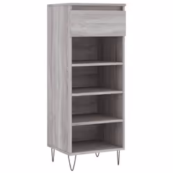vidaXL Shoe Cabinet Shoe Cupboard Shoe Storage Rack Shelf Engineered Wood - grey sonoma