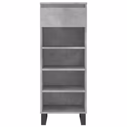 vidaXL Shoe Cabinet Shoe Cupboard Shoe Storage Rack Shelf Engineered Wood - concrete grey - Additional view 4