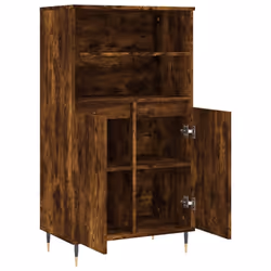 vidaXL Highboard Sideboard Tall Storage Cabinet Side Cabinet Engineered Wood - smoked oak - Additional view 4