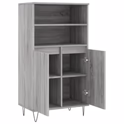 vidaXL Highboard Sideboard Tall Storage Cabinet Side Cabinet Engineered Wood - grey sonoma - Additional view 4