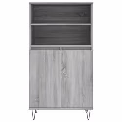 vidaXL Highboard Sideboard Tall Storage Cabinet Side Cabinet Engineered Wood - grey sonoma - Additional view 5
