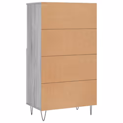 vidaXL Highboard Sideboard Tall Storage Cabinet Side Cabinet Engineered Wood - grey sonoma - Additional view 7