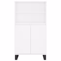 vidaXL Highboard Sideboard Tall Storage Cabinet Side Cabinet Engineered Wood - white - Additional view 5