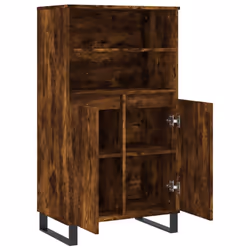 vidaXL Highboard Sideboard Tall Storage Cabinet Side Cabinet Engineered Wood - smoked oak - Additional view 4