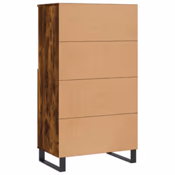 vidaXL Highboard Sideboard Tall Storage Cabinet Side Cabinet Engineered Wood - smoked oak - Additional view 7