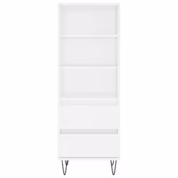 vidaXL Highboard Sideboard Tall Storage Cabinet Side Cabinet Engineered Wood - white - Additional view 4