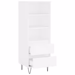 vidaXL Highboard Sideboard Tall Storage Cabinet Side Cabinet Engineered Wood - white - Additional view 5