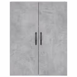 vidaXL Wall Mounted Cabinet Storage Cabinet Cupboard Smoked Oak Engineered Wood - concrete grey - Additional view 6