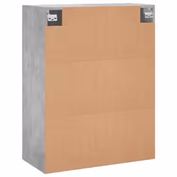 vidaXL Wall Mounted Cabinet Storage Cabinet Cupboard Smoked Oak Engineered Wood - concrete grey - Additional view 8