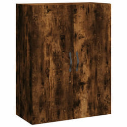 vidaXL Wall Mounted Cabinet Storage Cabinet Cupboard Smoked Oak Engineered Wood - smoked oak