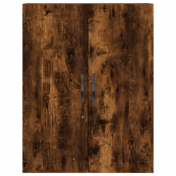 vidaXL Wall Mounted Cabinet Storage Cabinet Cupboard Smoked Oak Engineered Wood - smoked oak - Additional view 6