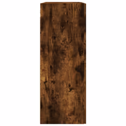 vidaXL Wall Mounted Cabinet Storage Cabinet Cupboard Smoked Oak Engineered Wood - smoked oak - Additional view 7