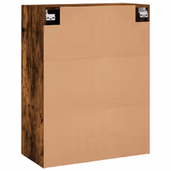 vidaXL Wall Mounted Cabinet Storage Cabinet Cupboard Smoked Oak Engineered Wood - smoked oak - Additional view 8