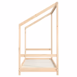 vidaXL Kids Bed Frame Bedstead Wooden Bed Base Children's Bed Solid Wood Pine - brown, 80 x 200 cm - Additional view 4
