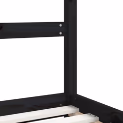 vidaXL Kids Bed Frame Bedstead Wooden Bed Base Children's Bed Solid Wood Pine - black, 80 x 200 cm - Additional view 6