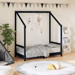 VidaXL 835705 kids bed Black Wood