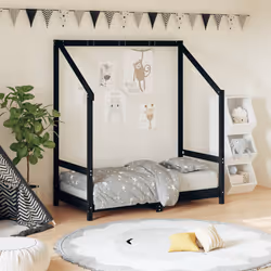 VidaXL 835708 kids bed Black Wood