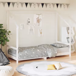 VidaXL 835713 kids bed White Wood