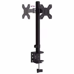 ) vidaXL Triple Monitor Stand Monitor Arm Mount Monitor Mount Black Steel VESA - single (without arm - Additional view 6