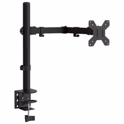 vidaXL Triple Monitor Stand Monitor Arm Mount Monitor Mount Black Steel VESA - single