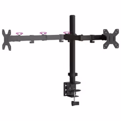 vidaXL Triple Monitor Stand Monitor Arm Mount Monitor Mount Black Steel VESA - single - Additional view 7