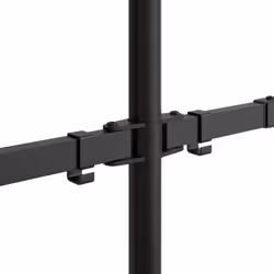 vidaXL Triple Monitor Stand Monitor Arm Mount Monitor Mount Black Steel VESA - dual - Additional view 10