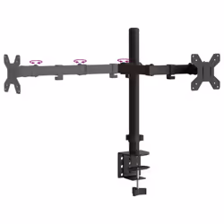 vidaXL Triple Monitor Stand Monitor Arm Mount Monitor Mount Black Steel VESA - dual - Additional view 7