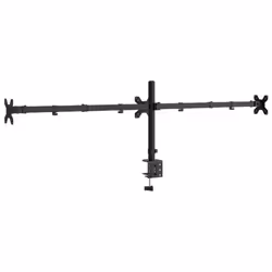 vidaXL Triple Monitor Stand Monitor Arm Mount Monitor Mount Black Steel VESA - triple - Additional view 5