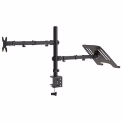vidaXL Monitor Mount Dual Monitor Stand for Desk Black Steel VESA 75/100 mm - Additional view 5