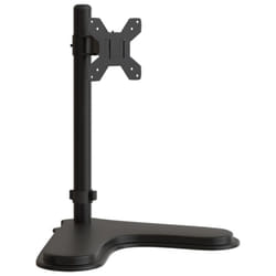 ) vidaXL Monitor Mount Single Monitor Stand Monitor Arm Mount Black Steel VESA - single (without arm